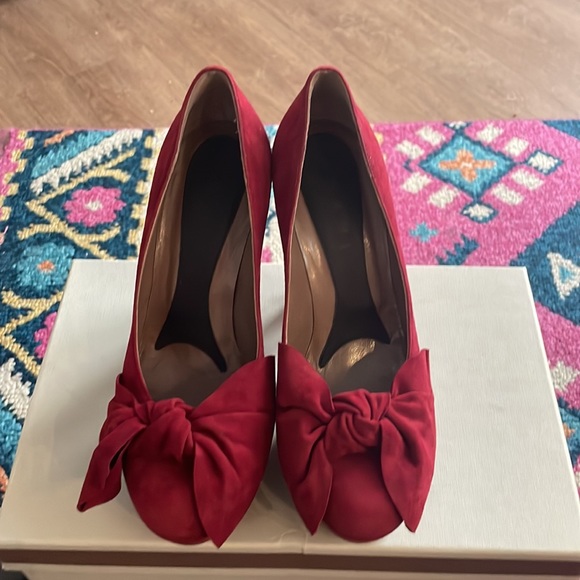 Vintage from the early to mid 2000s MARNI Burgundy Punp 37.5 - Picture 4 of 10